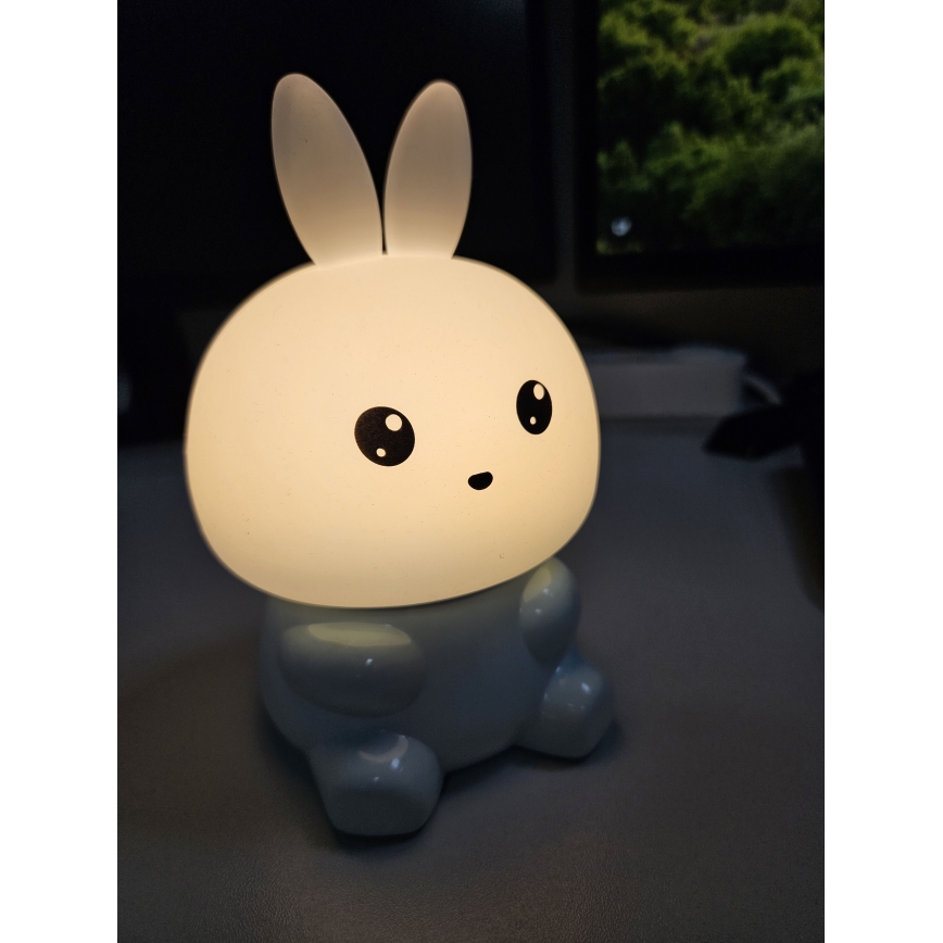 LED RGBW Dimmable children's touch lamp LED/1W/5V USB 1200 mAh hare