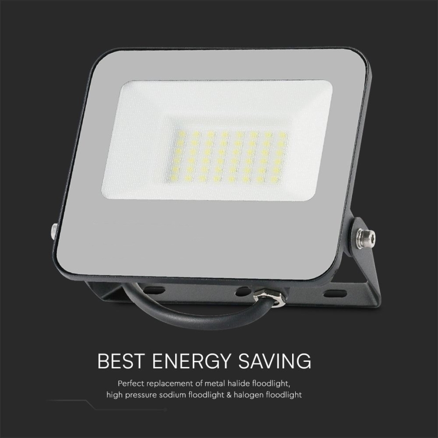 LED RGBW Dimmable floodlight LED/30W/230V IP65 grey + remote control