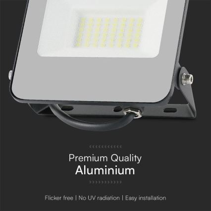 LED RGBW Dimmable floodlight LED/30W/230V IP65 grey + remote control
