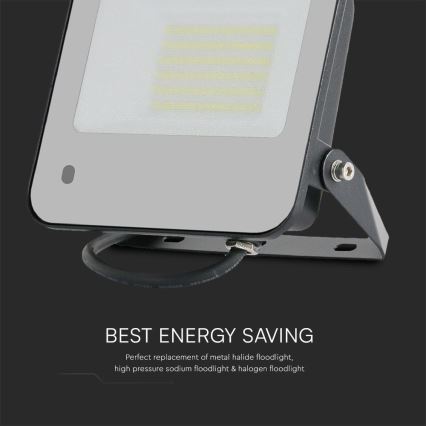 LED RGBW Dimmable floodlight LED/50W/230V IP65 grey + remote control