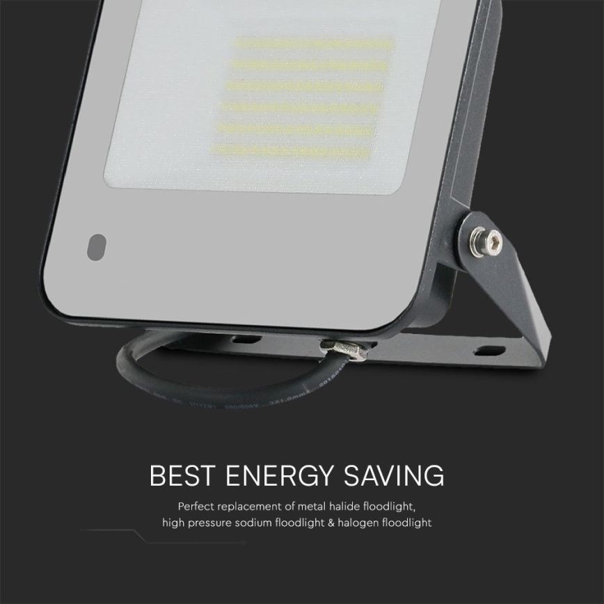 LED RGBW Dimmable floodlight LED/50W/230V IP65 grey + remote control