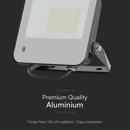 LED RGBW Dimmable floodlight LED/50W/230V IP65 grey + remote control