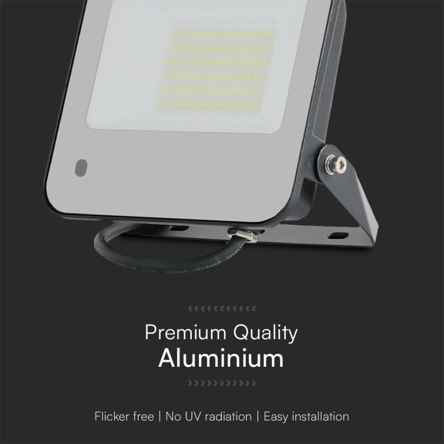 LED RGBW Dimmable floodlight LED/50W/230V IP65 grey + remote control