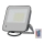 LED RGBW Dimmable floodlight LED/50W/230V IP65 grey + remote control