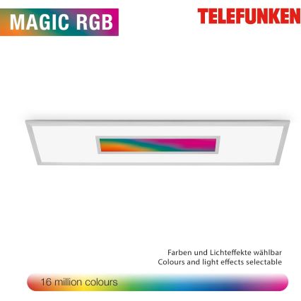 Dimmable RGBW LED Panel/20W/230V 3000-6500K 25x100 cm Silver + Remote Control