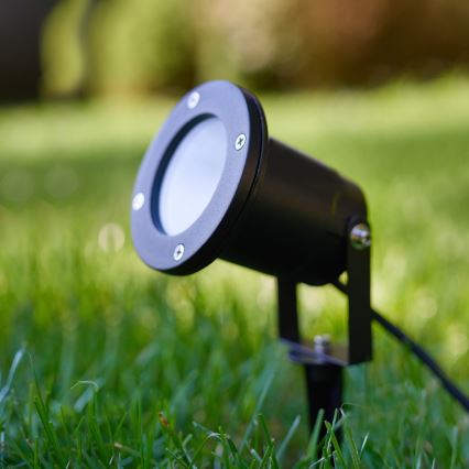 LED RGBW Dimmable Outdoor Lamp BLAKE 1xGU10/4,8W/230V IP65 + Remote Control