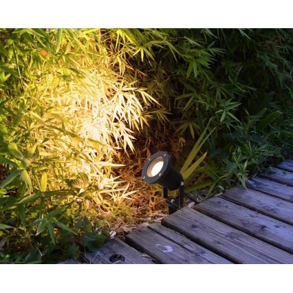 LED RGBW Dimmable Outdoor Lamp BLAKE 1xGU10/4,8W/230V IP65 + Remote Control