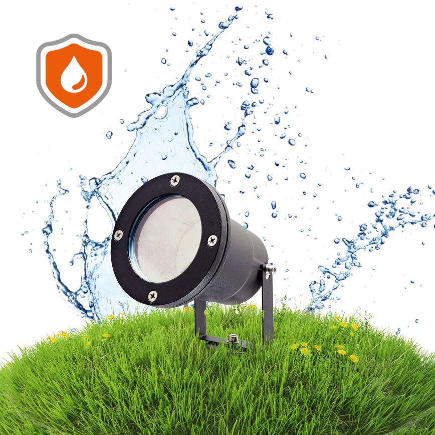 LED RGBW Dimmable Outdoor Lamp BLAKE 1xGU10/4,8W/230V IP65 + Remote Control