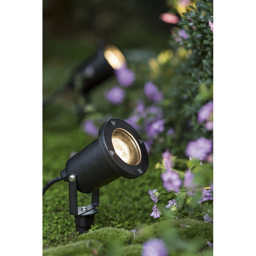 LED RGBW Dimmable Outdoor Lamp BLAKE 1xGU10/6W/230V IP65 + Remote Control