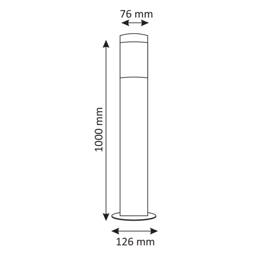 LED RGBW Dimmable Outdoor Lamp LIVIA 1xE27/6.5W/230V 2700-6500K Wi-Fi 100 cm IP44 Silver