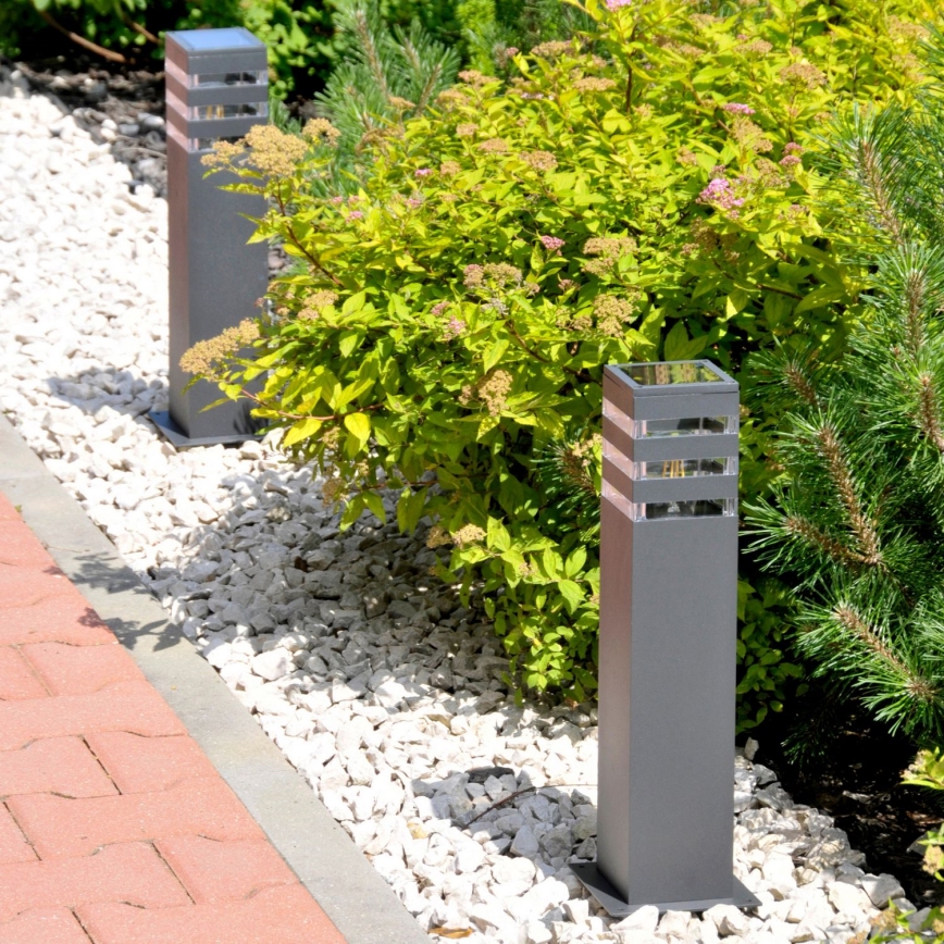 LED RGBW Dimmable Outdoor Lamp TEKSAS 1xE27/9W/230V 2700-6500K Wi-Fi 44 cm IP44 Anthracite