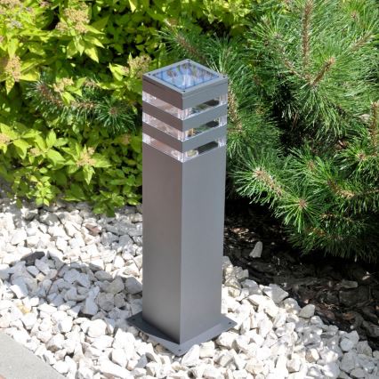 LED RGBW Dimmable Outdoor Lamp TEKSAS 1xE27/9W/230V 2700-6500K Wi-Fi 44 cm IP44 Anthracite