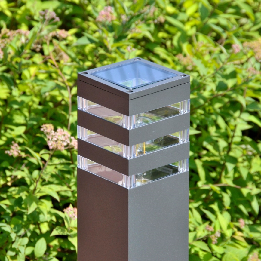 LED RGBW Dimmable Outdoor Lamp TEKSAS 1xE27/9W/230V 2700-6500K Wi-Fi 44 cm IP44 Anthracite