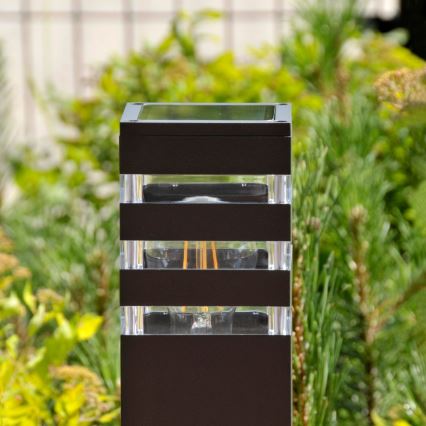 LED RGBW Dimmable Outdoor Lamp TEKSAS 1xE27/9W/230V 2700-6500K Wi-Fi 44 cm IP44 Anthracite