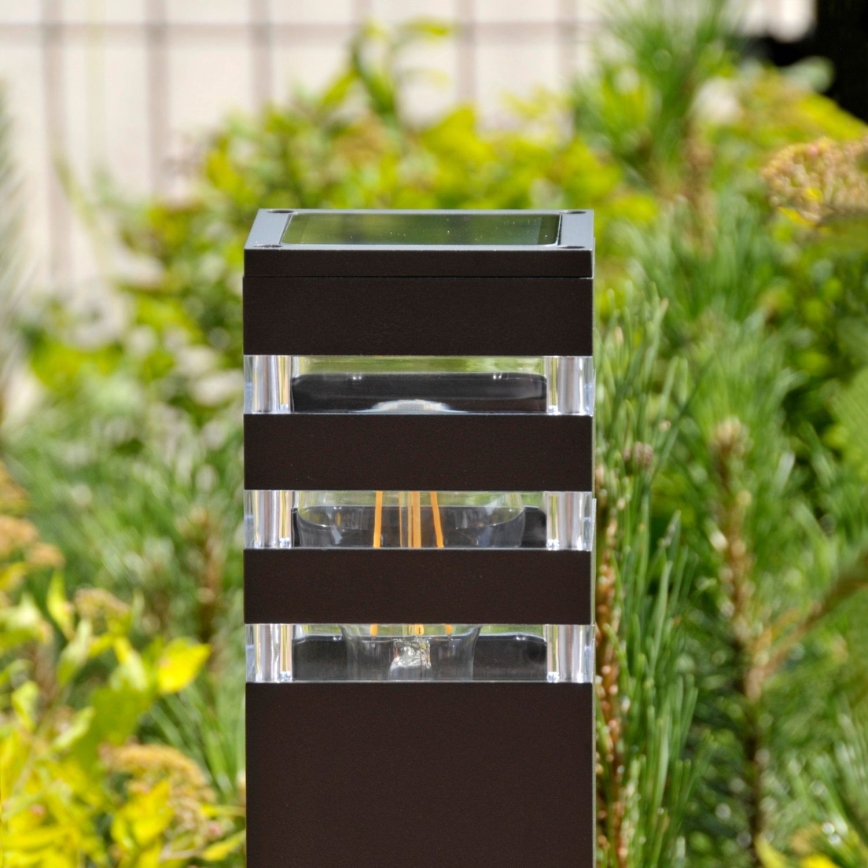 LED RGBW Dimmable Outdoor Lamp TEKSAS 1xE27/9W/230V 2700-6500K Wi-Fi 44 cm IP44 Anthracite