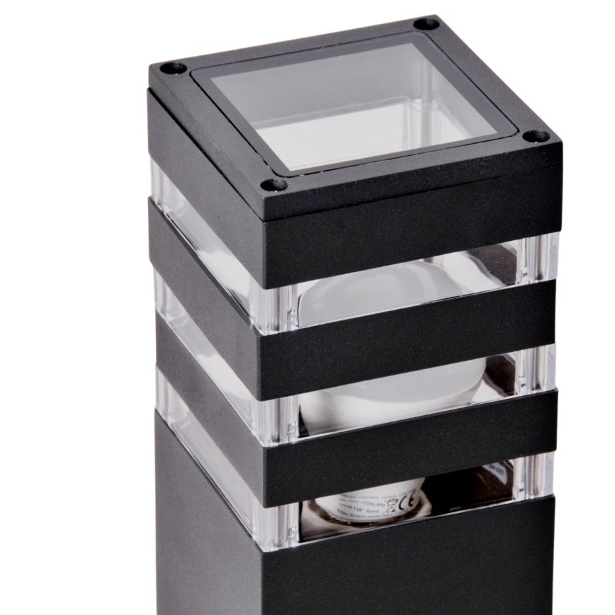 LED RGBW Dimmable Outdoor Lamp TEKSAS 1xE27/9W/230V 2700-6500K Wi-Fi 44 cm IP44 Anthracite
