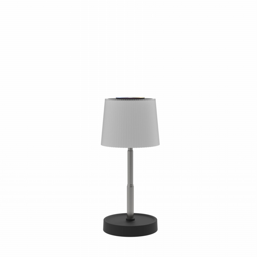 LED RGBW Dimmable Outdoor Rechargeable Table Lamp LED/2W/5V IP44 1200 mAh gray
