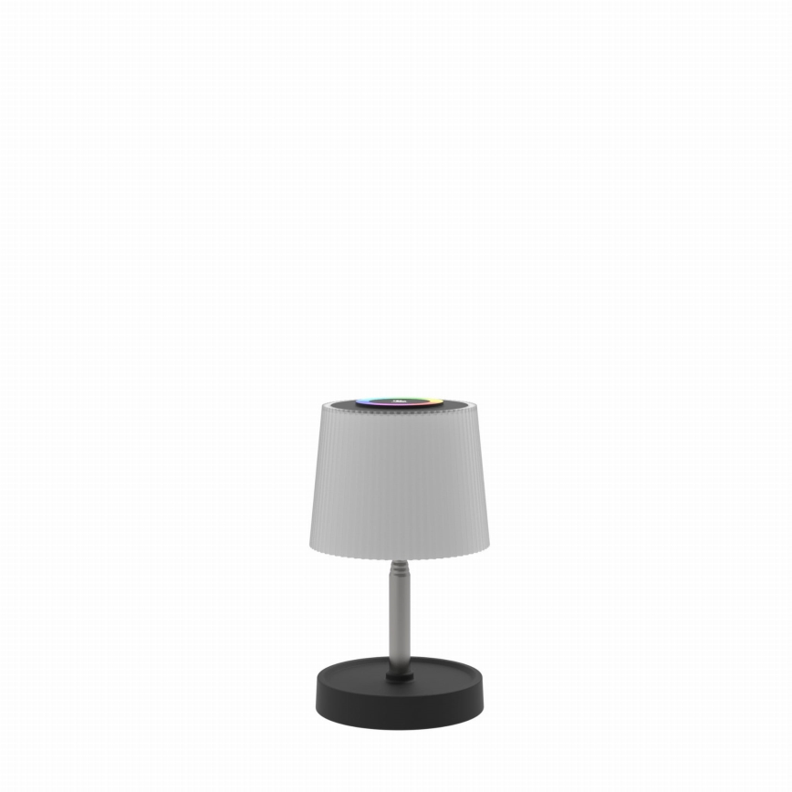 LED RGBW Dimmable Outdoor Rechargeable Table Lamp LED/2W/5V IP44 1200 mAh gray