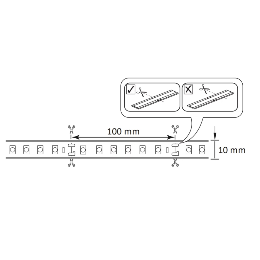 LED RGBW Dimmable outdoor strip 5m LED/24W/12V IP65