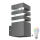 LED RGBW Dimmable Outdoor Wall Light TEKSAS 1xE27/12W/230V 2700-6500K Wi-Fi IP44 Anthracite