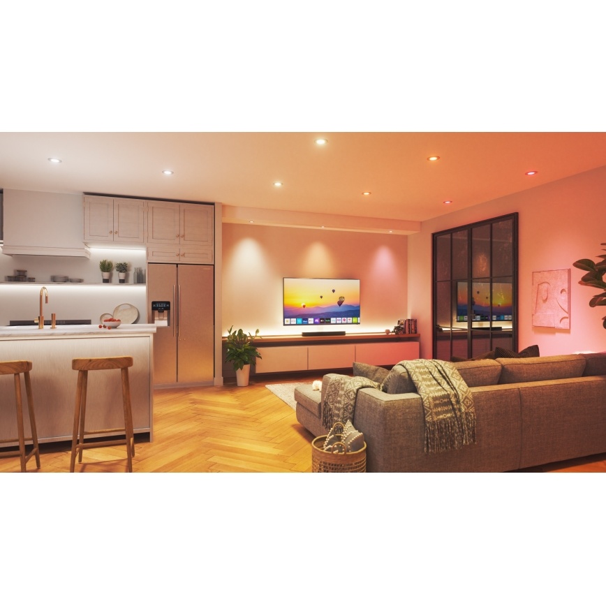 Nanoleaf - LED RGBW Dimmable recessed light ESSENTIALS LED/6W/230V 2700-6500K CRI 90 Wi-Fi
