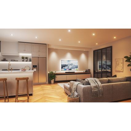 Nanoleaf - LED RGBW Dimmable recessed light ESSENTIALS LED/6W/230V 2700-6500K CRI 90 Wi-Fi