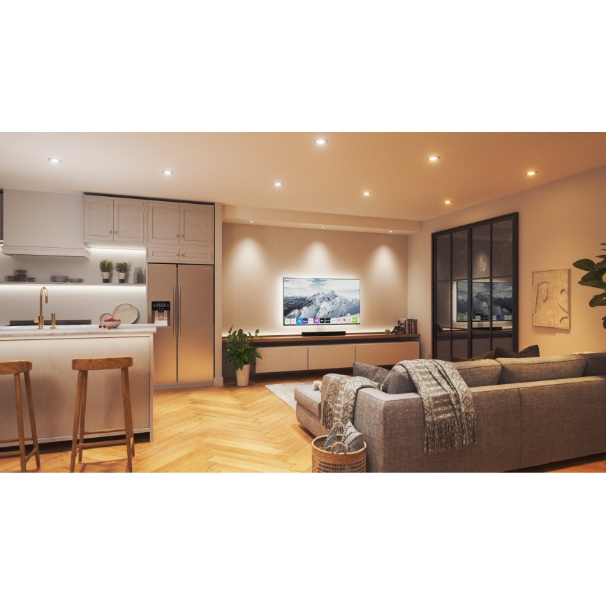 Nanoleaf - LED RGBW Dimmable recessed light ESSENTIALS LED/6W/230V 2700-6500K CRI 90 Wi-Fi