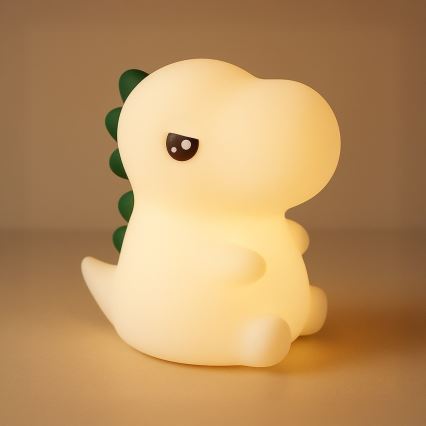 LED RGBW Dimmable Rechargeable Touch-Controlled Children's Night Light DINO LED/1W/5V 1200 mAh