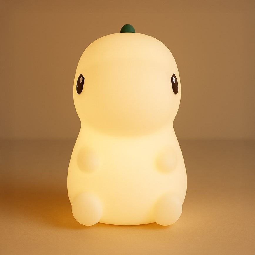 LED RGBW Dimmable Rechargeable Touch-Controlled Children's Night Light DINO LED/1W/5V 1200 mAh