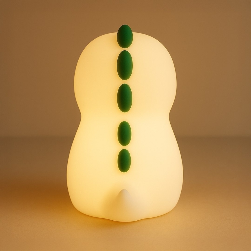 LED RGBW Dimmable Rechargeable Touch-Controlled Children's Night Light DINO LED/1W/5V 1200 mAh