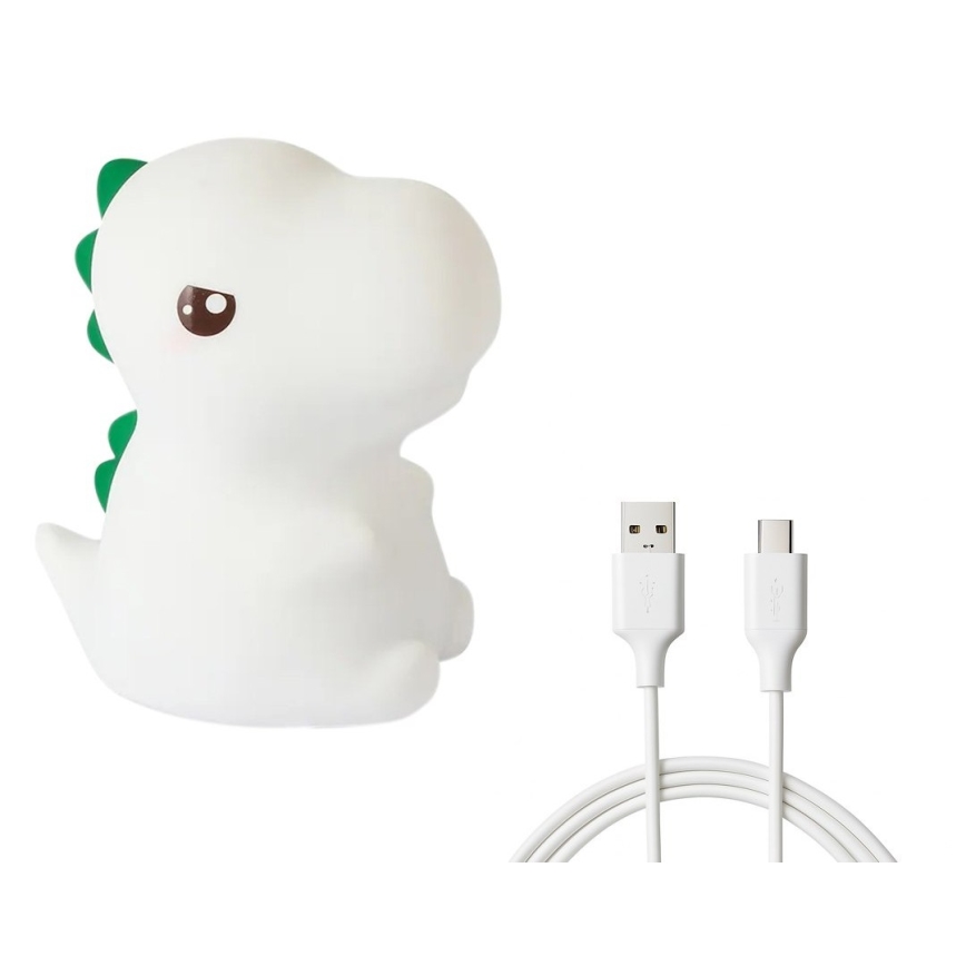 LED RGBW Dimmable Rechargeable Touch-Controlled Children's Night Light DINO LED/1W/5V 1200 mAh
