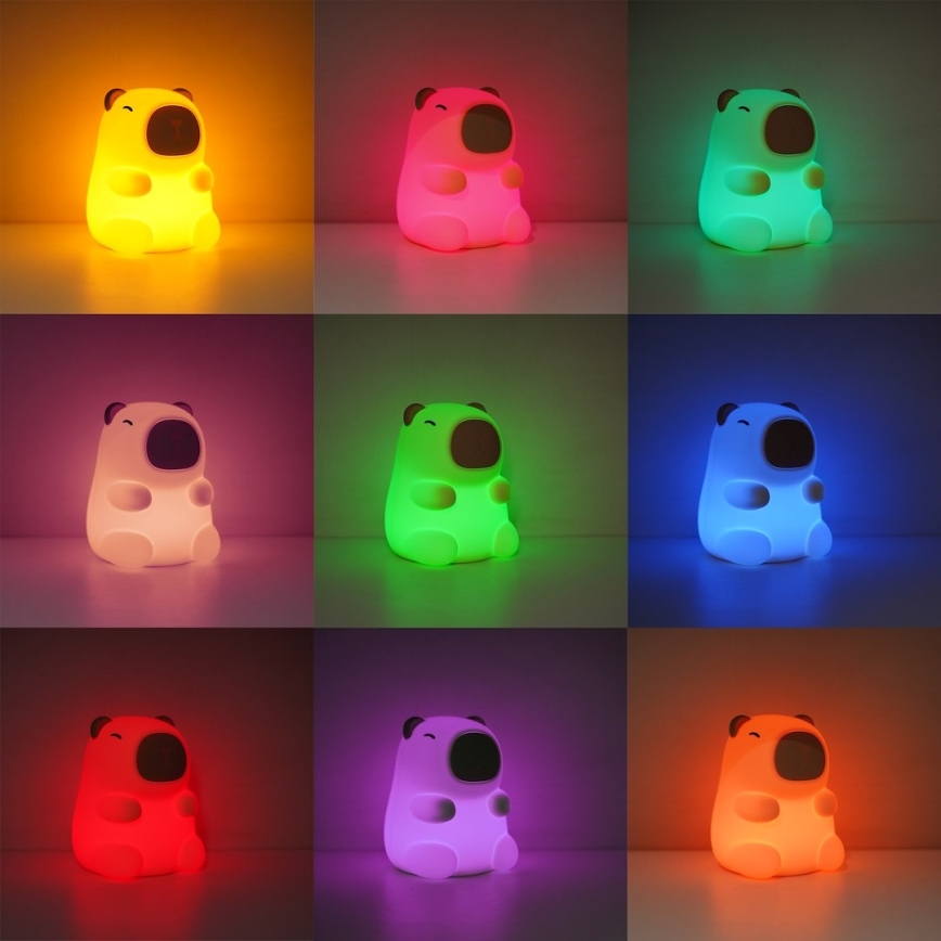 LED RGBW Dimmable Rechargeable Touch-Activated Kids' Night Light KAPYBARA LED/0,45W/5V 800 mAh