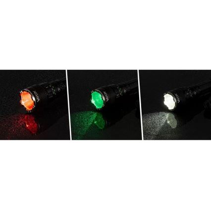 LED RGBW Dimmable rechargeable flashlight LED/15W/5V IP66 1500 shiny 2000 mAh