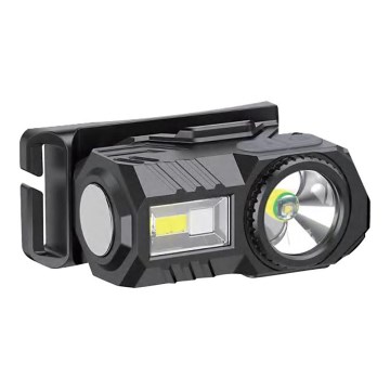 LED RGBW Dimmable rechargeable headlamp USB LED/3W/5V IP43 190 lm 24 h