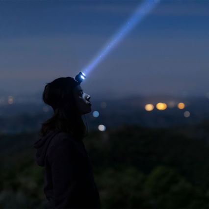 LED RGBW Dimmable rechargeable headlamp USB LED/3W/5V IP43 190 lm 24 h