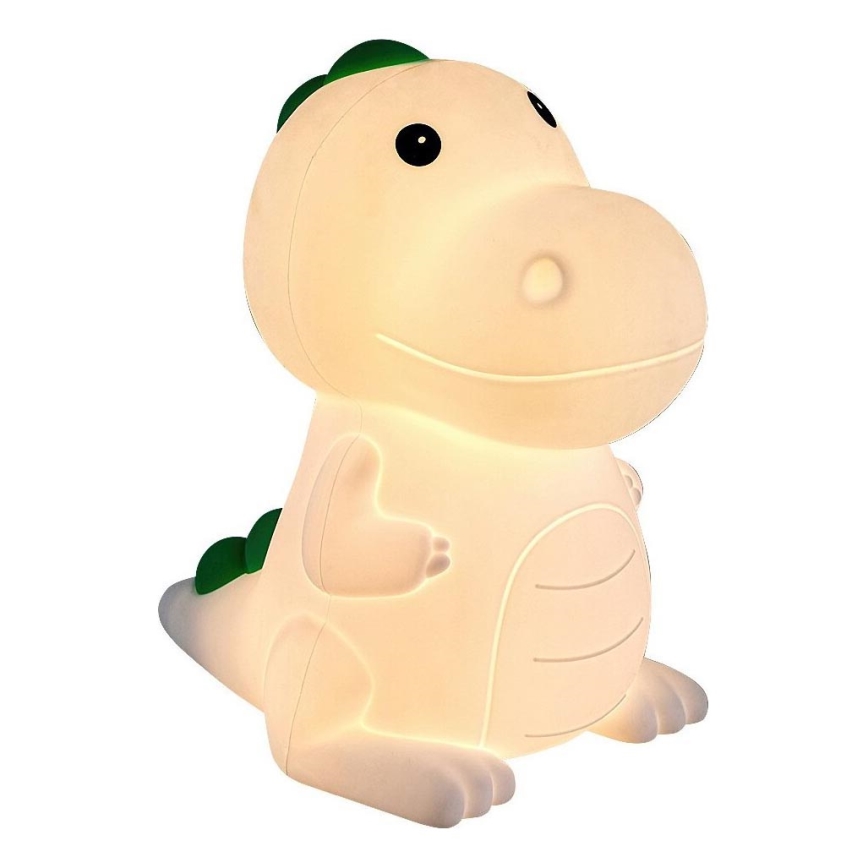 LED RGBW Dimmable Rechargeable Kids' Night Light (2.5W / 5V, 3000K, 1200 mAh) — Dinosaur
