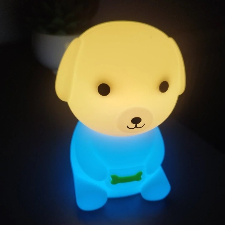 LED RGBW Dimmable Rechargeable Kids' Night Light LED/2.5W/5V 3000K 1200 mAh Dog