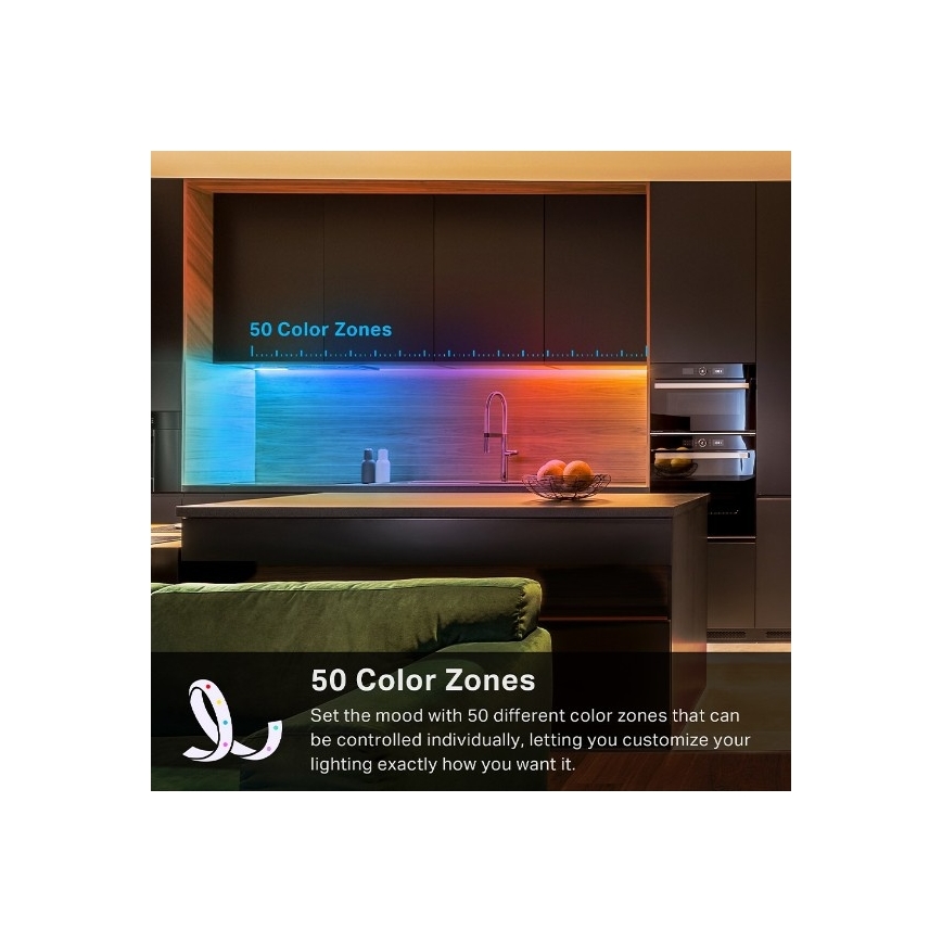 LED RGBW Dimmable Strip 5 m LED/13W/230V Wi-Fi