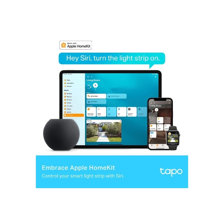 LED RGBW Dimmable strip 5 m LED/24W/230V Wi-Fi