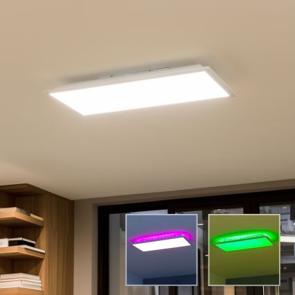 RGBW LED Dimmable Surface-Mounted Panel, 22W, 230V, 2700-6500K, 29.5 x 59.5 cm + Remote Control