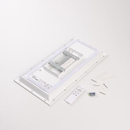 RGBW LED Dimmable Surface-Mounted Panel, 22W, 230V, 2700-6500K, 29.5 x 59.5 cm + Remote Control