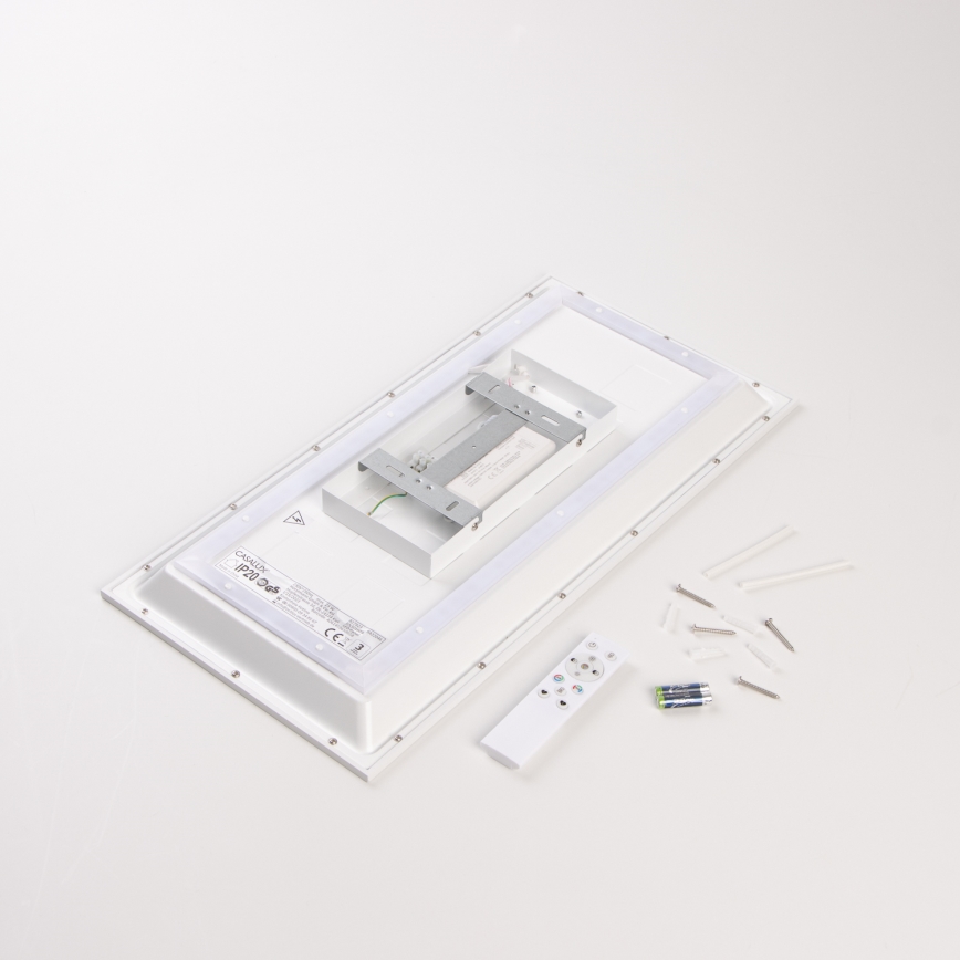 RGBW LED Dimmable Surface-Mounted Panel, 22W, 230V, 2700-6500K, 29.5 x 59.5 cm + Remote Control