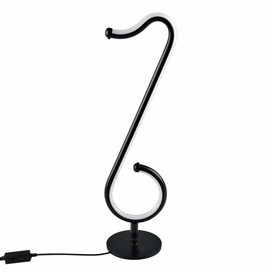 LED RGBW Dimmable table lamp NUTKA LED/15W/5V black + remote control