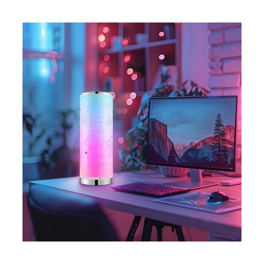 LED RGBW Dimmable table lamp STELLA MINI LED/5W/5V + remote control