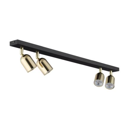 LED RGBW Dimmable TOP Spotlight 4xGU10/6,5W/230V 2700-6500K Black/Gold