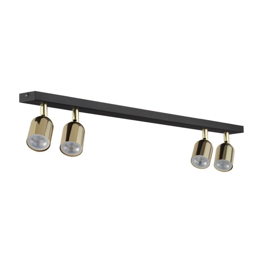 LED RGBW Dimmable TOP Spotlight 4xGU10/6,5W/230V 2700-6500K Black/Gold