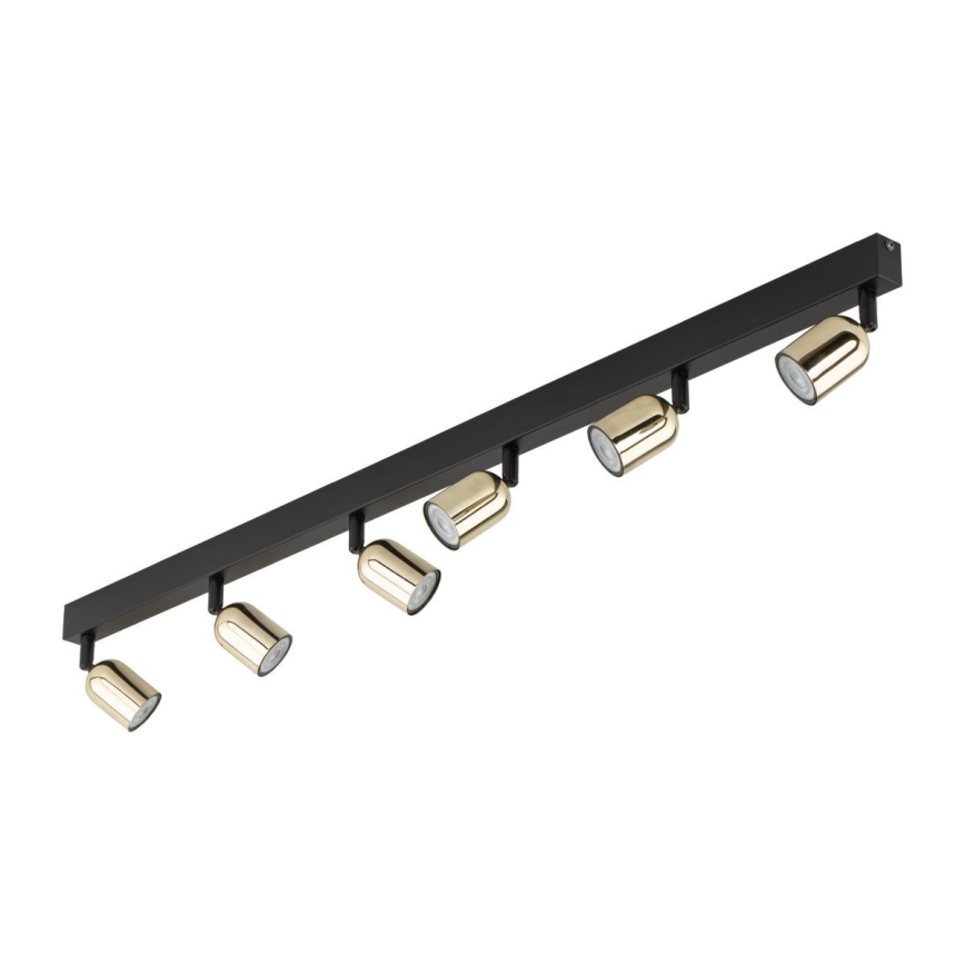 LED RGBW Dimmable TOP Spotlight 6xGU10/6,5W/230V 2700-6500K Black/Gold
