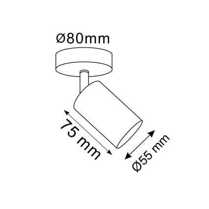 LED RGBW Dimmable Wall-Mounted Spotlight GOLDI 1xGU10/6W/230V 3000K Wi-Fi Gold