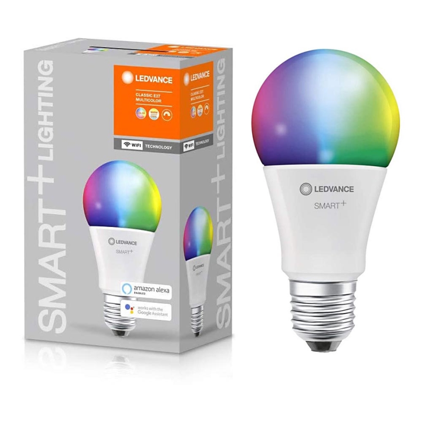LED RGBW Dimming bulb SMART+ E27/9,5W/230V 2700K-6500K Wi-Fi - Ledvance