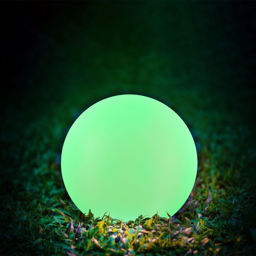 LED RGBW Solar lamp BALL LED/1,2V d. 30 cm IP65 + remote control